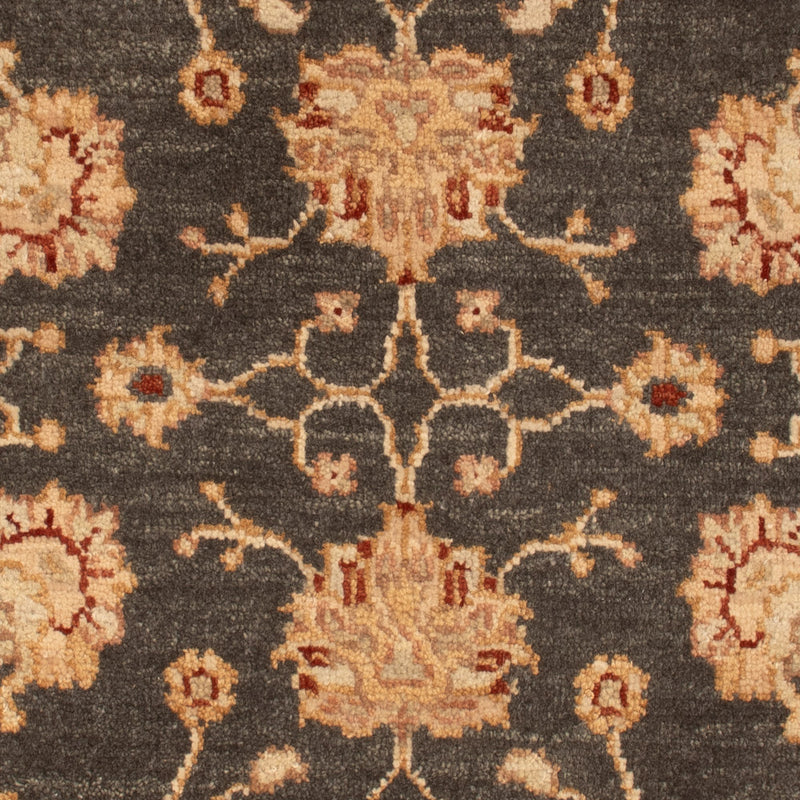 Ziegler Teppich - 90 x 60 cm - schwarz