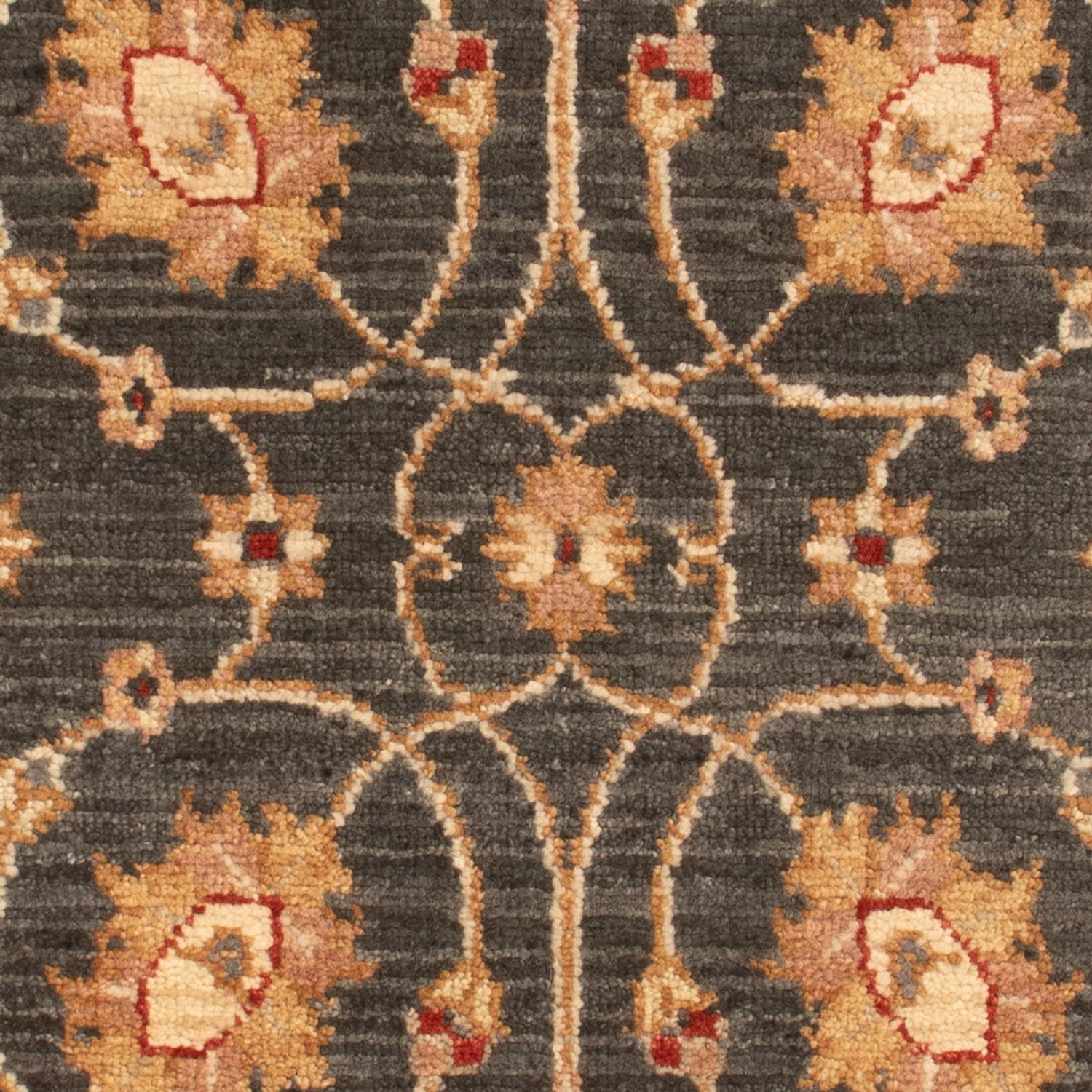 Ziegler Teppich - 90 x 60 cm - schwarz