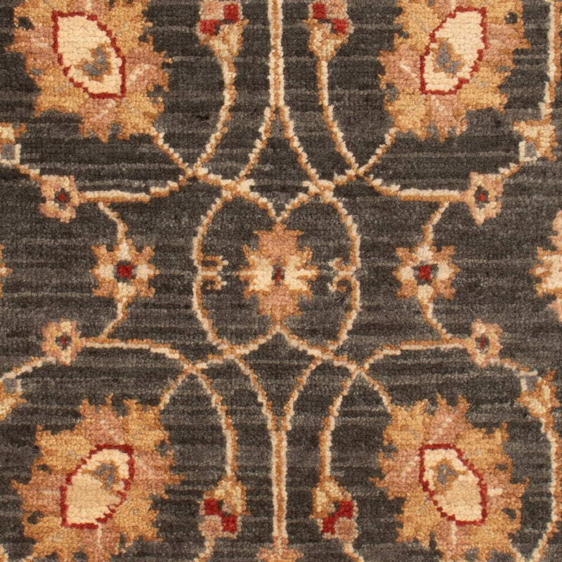 Ziegler Teppich - 90 x 60 cm - schwarz