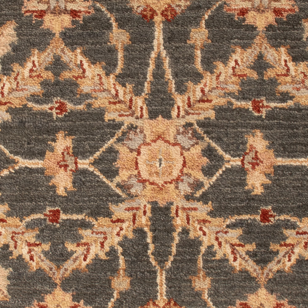 Ziegler Teppich - 90 x 60 cm - schwarz