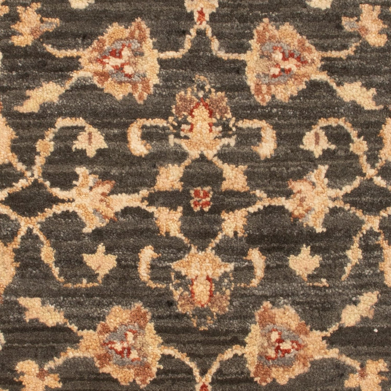 Ziegler Teppich - 90 x 60 cm - schwarz