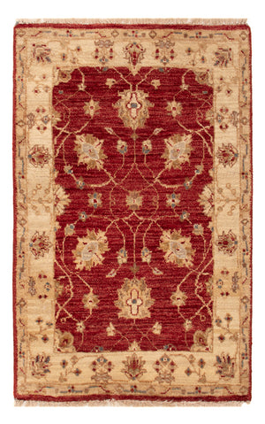 Ziegler Teppich - 90 x 60 cm - bordeauxrot