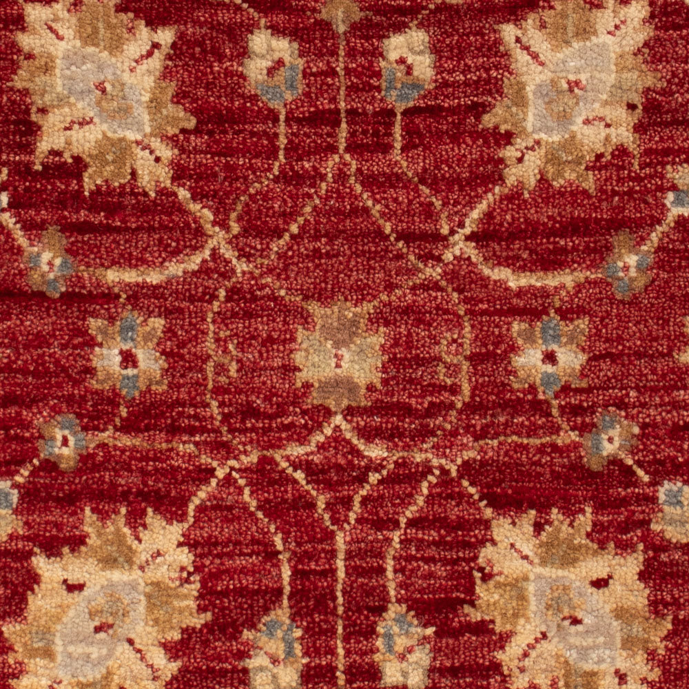 Ziegler Teppich - 90 x 60 cm - bordeauxrot