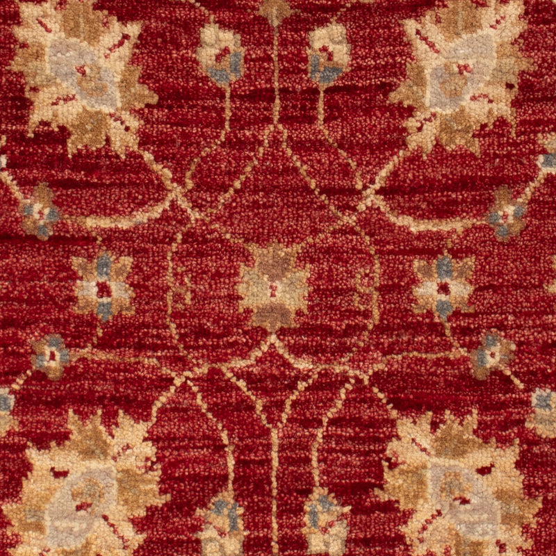 Ziegler Teppich - 90 x 60 cm - bordeauxrot