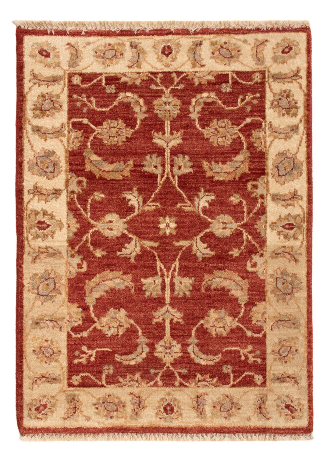 Ziegler Teppich - 90 x 60 cm - bordeauxrot