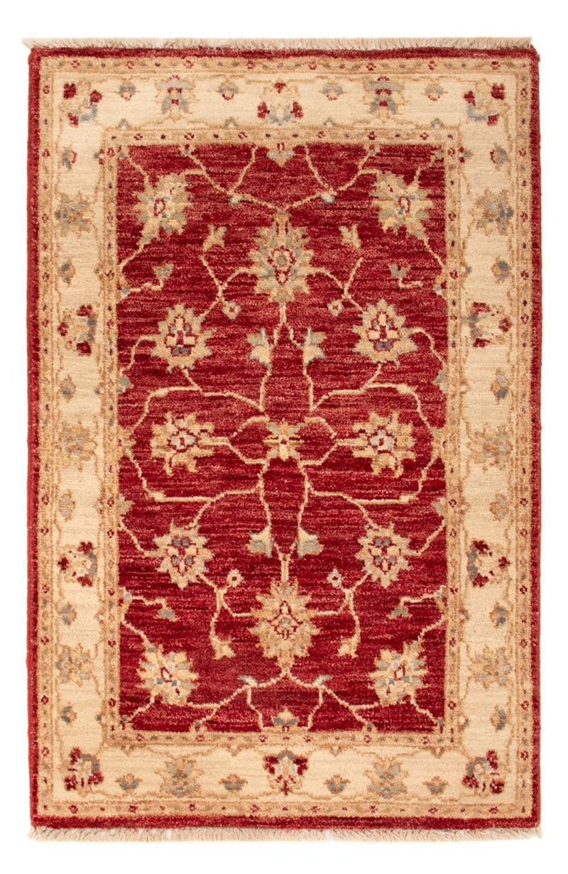 Ziegler Teppich - 90 x 60 cm - bordeauxrot