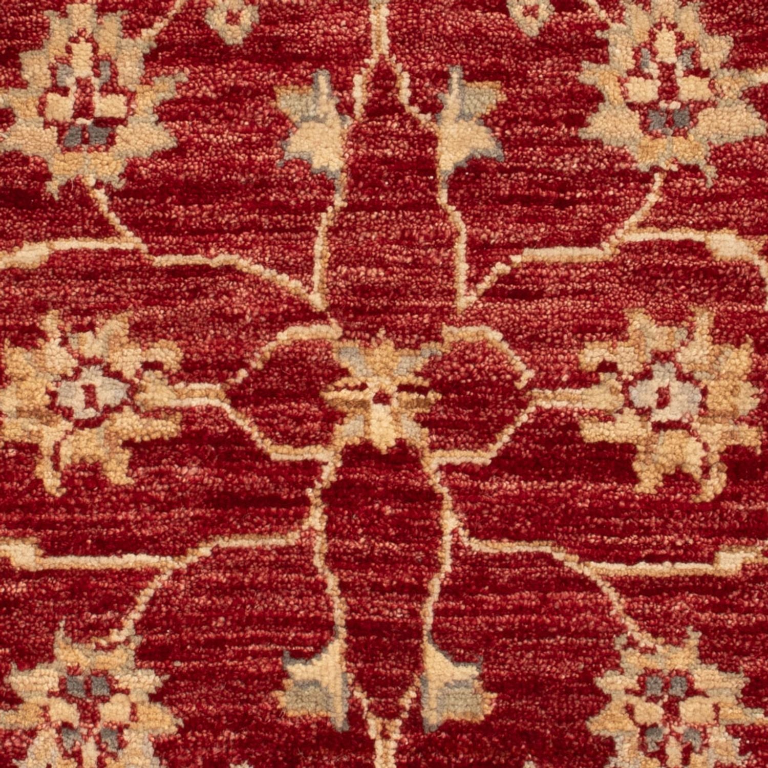 Ziegler Teppich - 90 x 60 cm - bordeauxrot