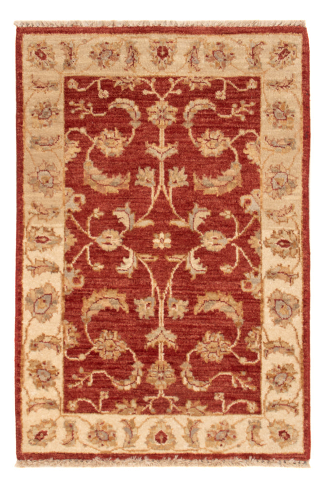 Ziegler Teppich - 90 x 60 cm - bordeauxrot