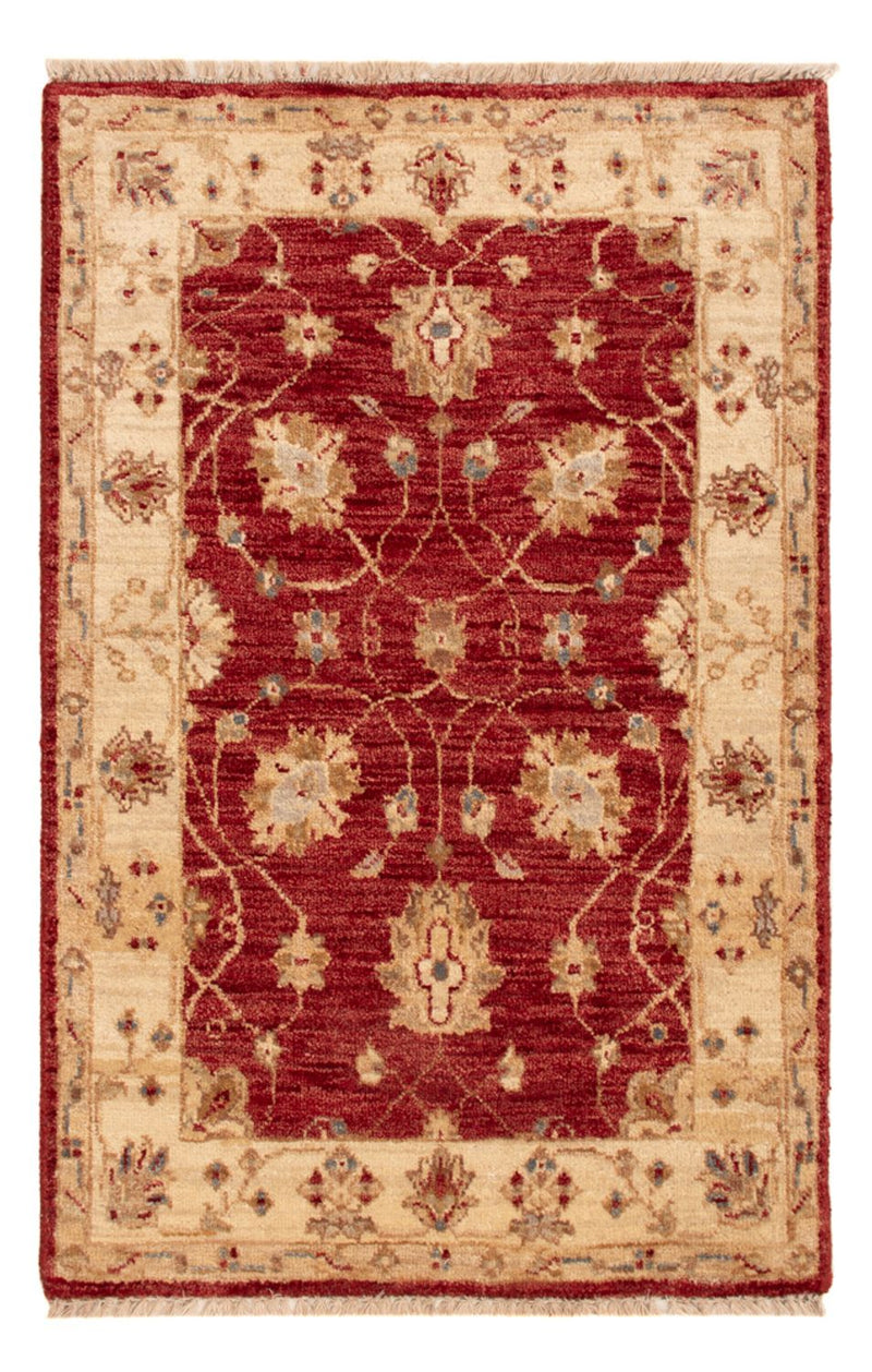 Ziegler Teppich - 90 x 60 cm - bordeauxrot