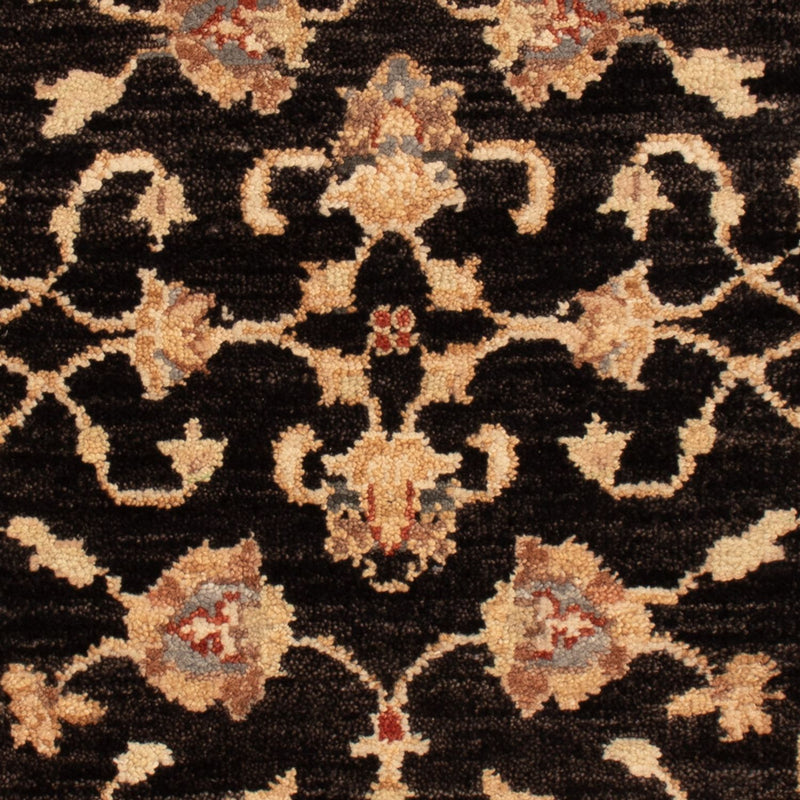 Ziegler Teppich - 90 x 60 cm - schwarz