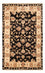 Ziegler Teppich - 90 x 60 cm - schwarz