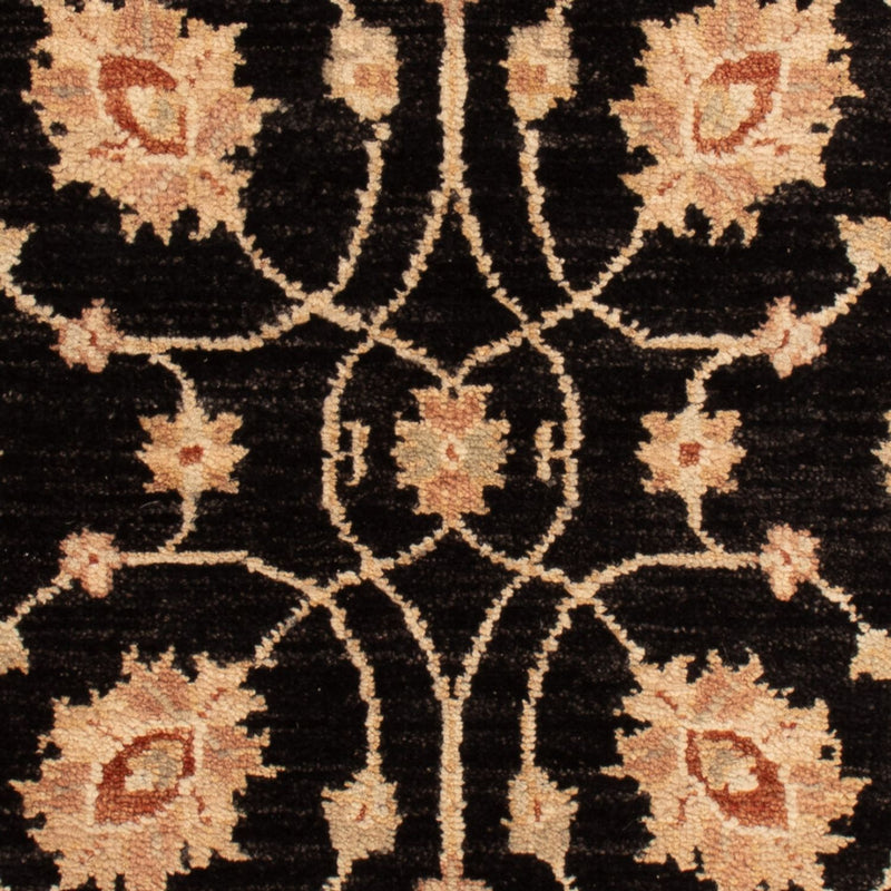 Ziegler Teppich - 90 x 60 cm - schwarz