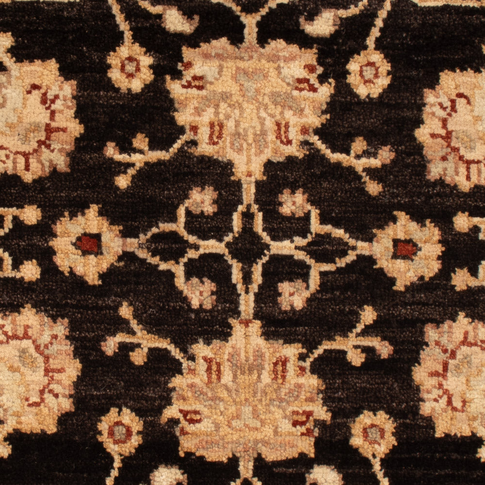Ziegler Teppich - 90 x 60 cm - schwarz