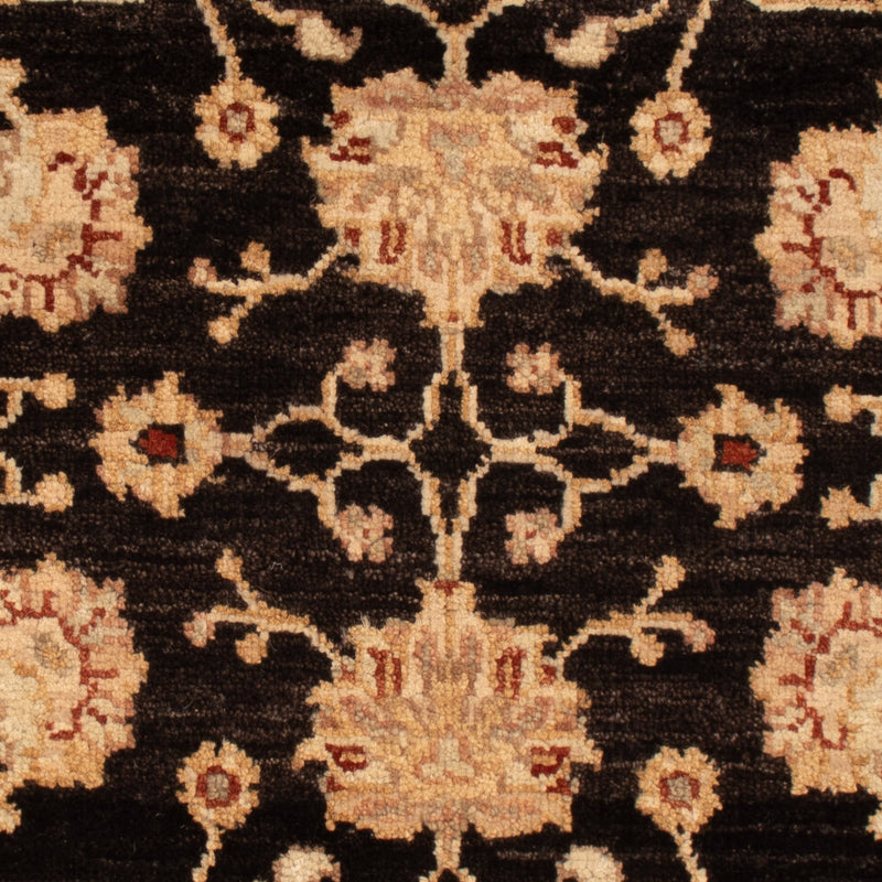 Ziegler Teppich - 90 x 60 cm - schwarz