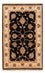 Ziegler Teppich - 90 x 60 cm - schwarz