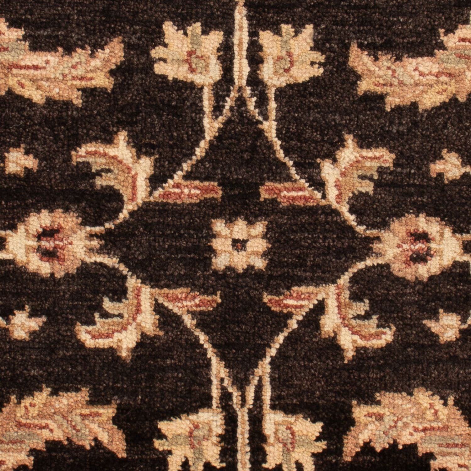 Ziegler Teppich - 90 x 60 cm - schwarz