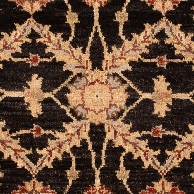 Ziegler Teppich - 90 x 60 cm - schwarz