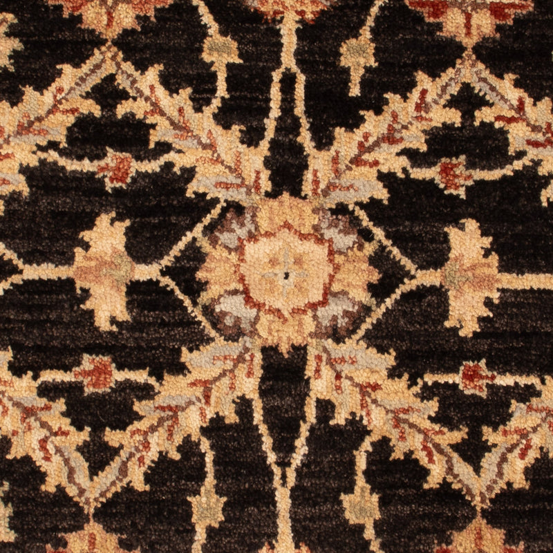 Ziegler Teppich - 90 x 60 cm - schwarz