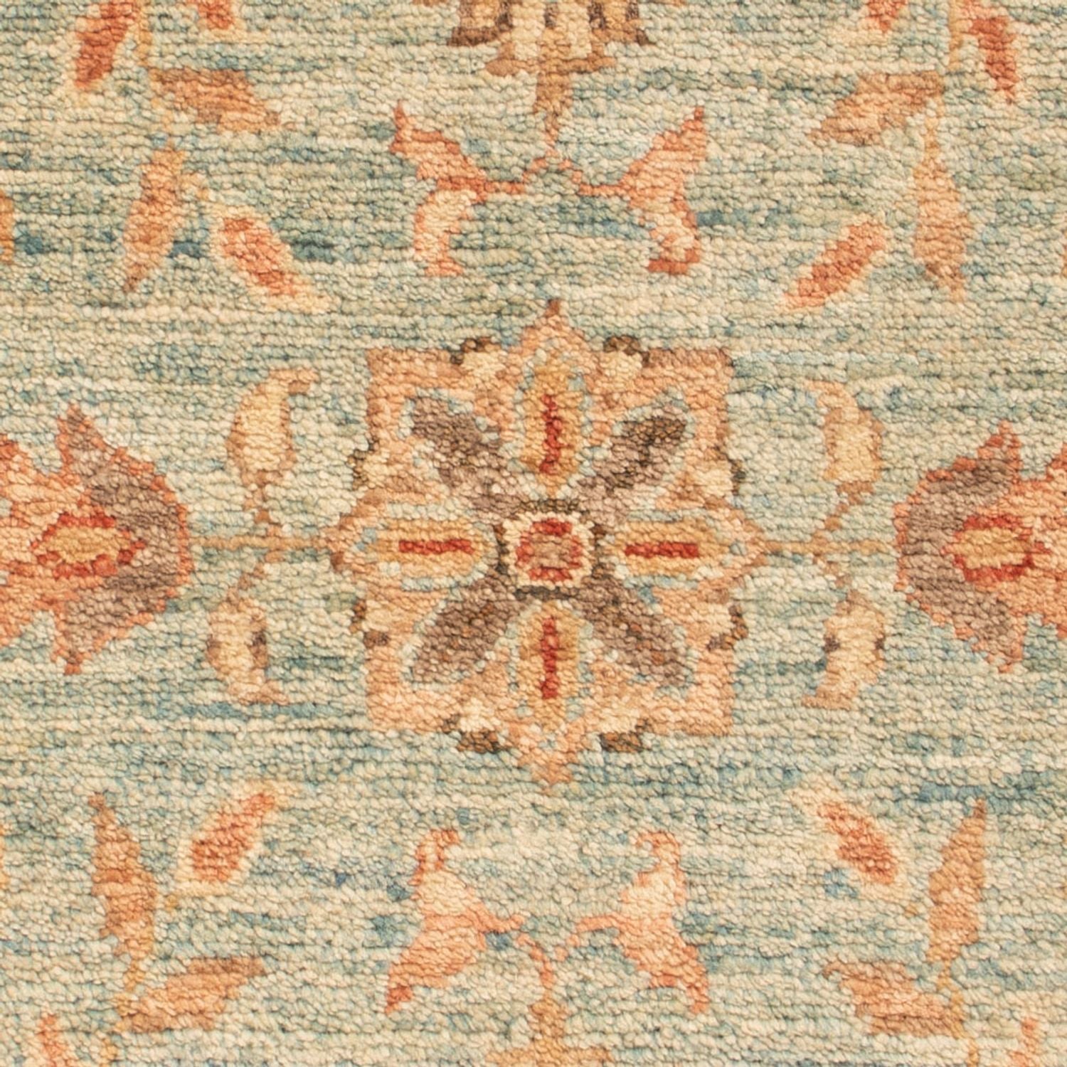 Ziegler Teppich - 74 x 53 cm - hellblau