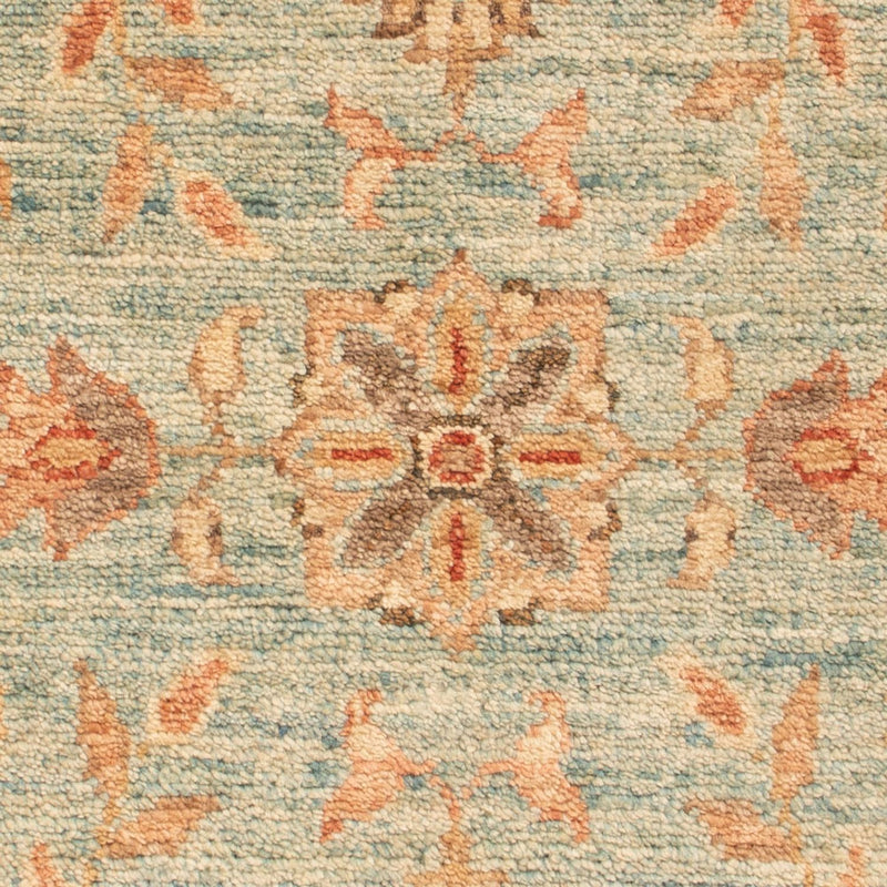 Ziegler Teppich - 74 x 53 cm - hellblau