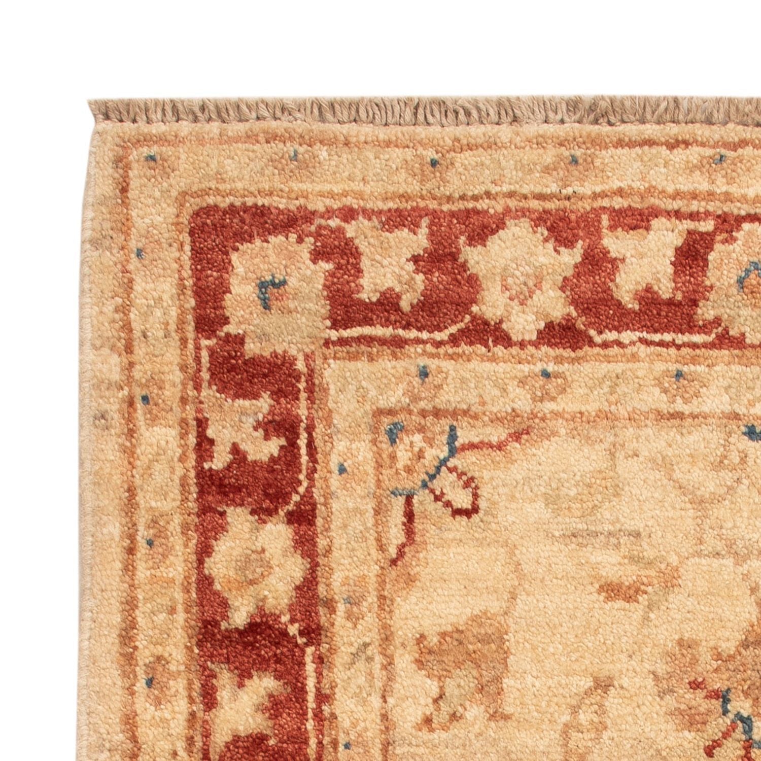 Ziegler Teppich - 75 x 52 cm - beige