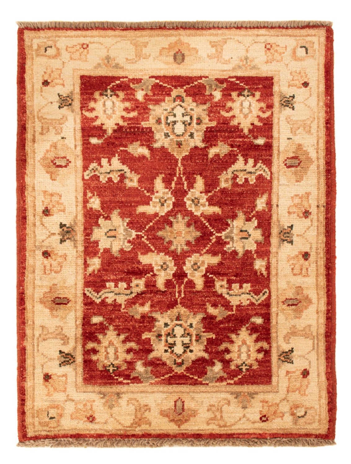 Ziegler Teppich - 70 x 53 cm - bordeauxrot