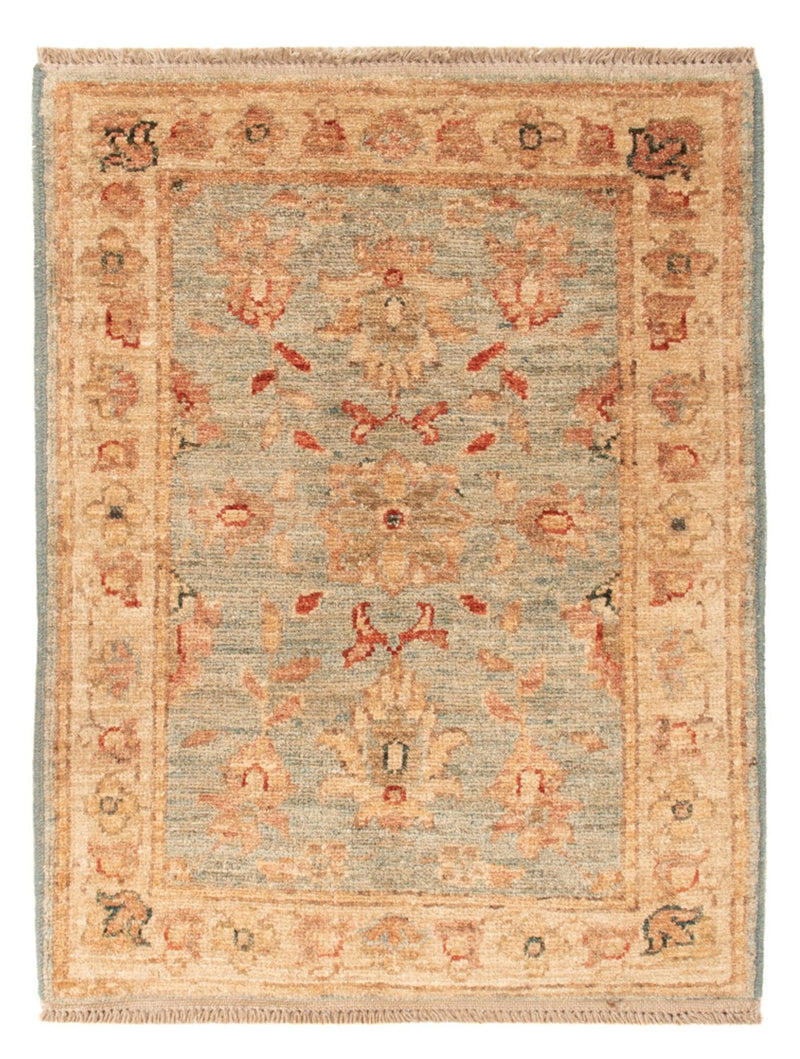 Ziegler Teppich - 67 x 50 cm - türkis