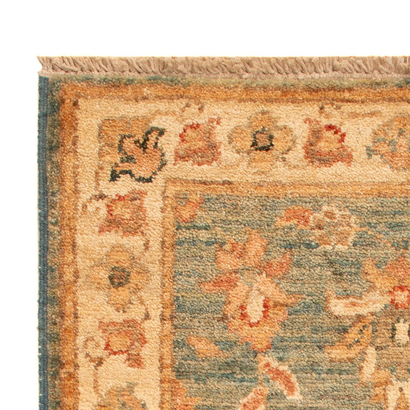 Ziegler Teppich - 71 x 52 cm - türkis