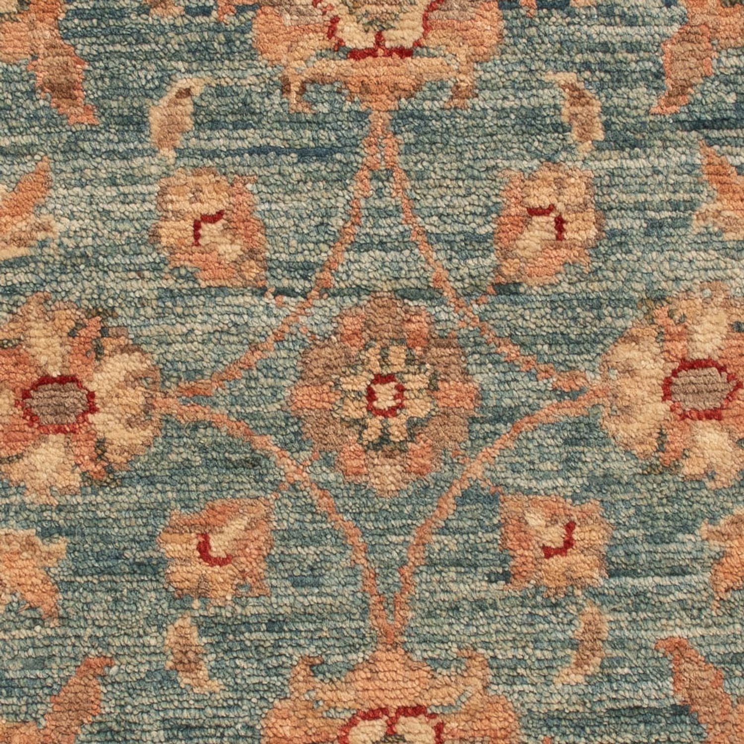 Ziegler Teppich - 70 x 50 cm - blau