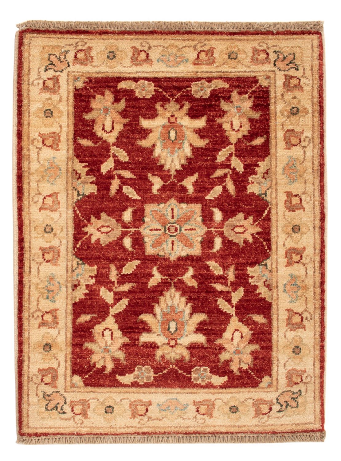 Ziegler Teppich - 69 x 52 cm - bordeauxrot