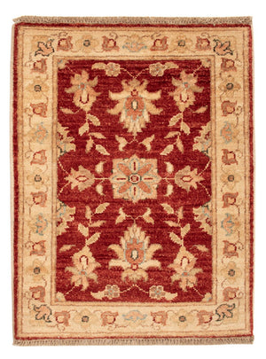 Ziegler Teppich - 69 x 52 cm - bordeauxrot