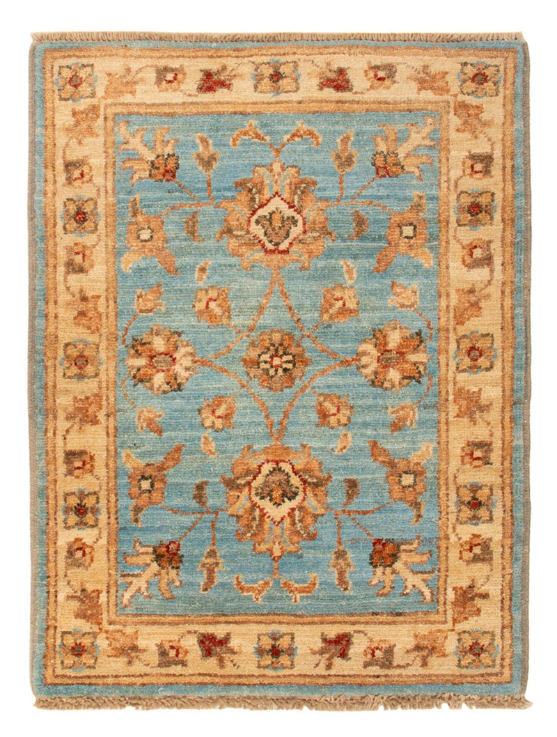 Ziegler Teppich - 66 x 50 cm - blau