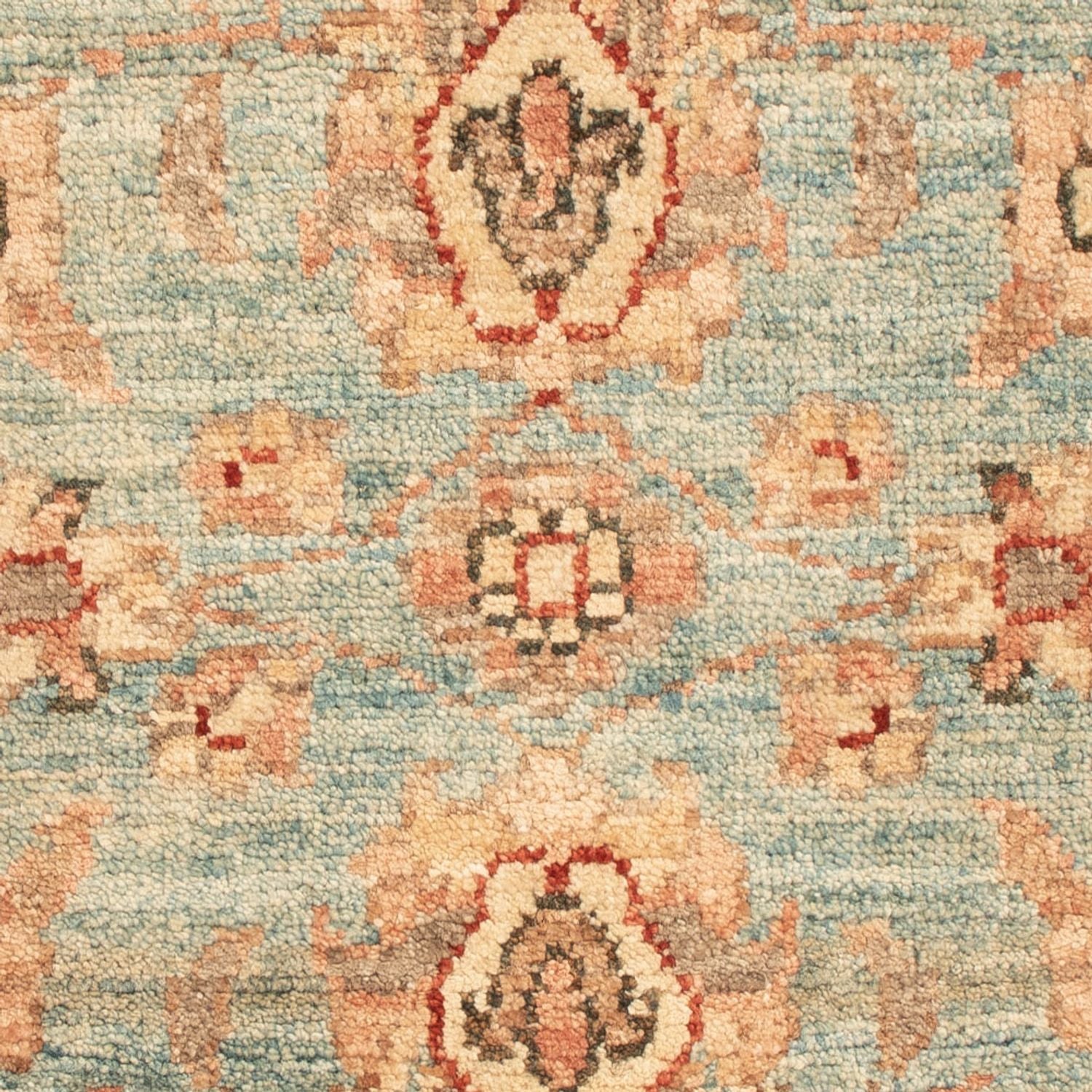 Ziegler Teppich - 72 x 53 cm - hellblau