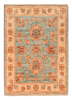 Ziegler Teppich - 70 x 53 cm - hellblau