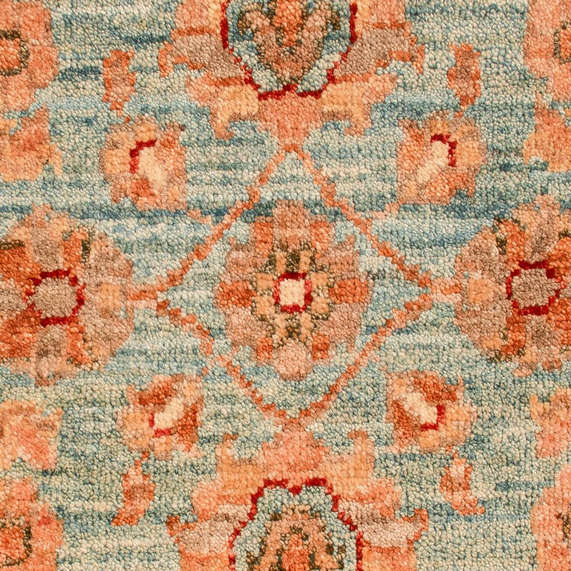 Ziegler Teppich - 70 x 53 cm - hellblau