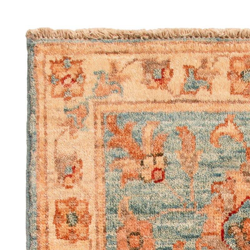 Ziegler Teppich - 70 x 53 cm - hellblau