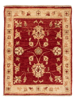 Ziegler Teppich - 70 x 54 cm - bordeauxrot