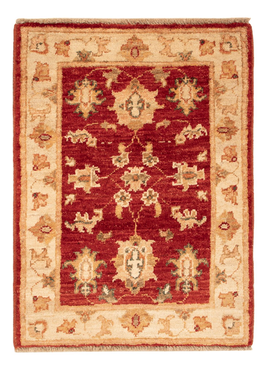 Ziegler Teppich - 69 x 50 cm - bordeauxrot