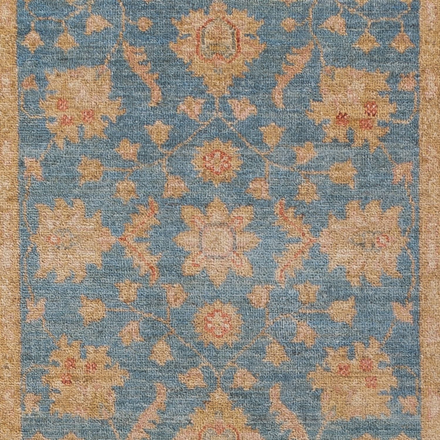 Läufer Ziegler - 250 x 80 cm - blau