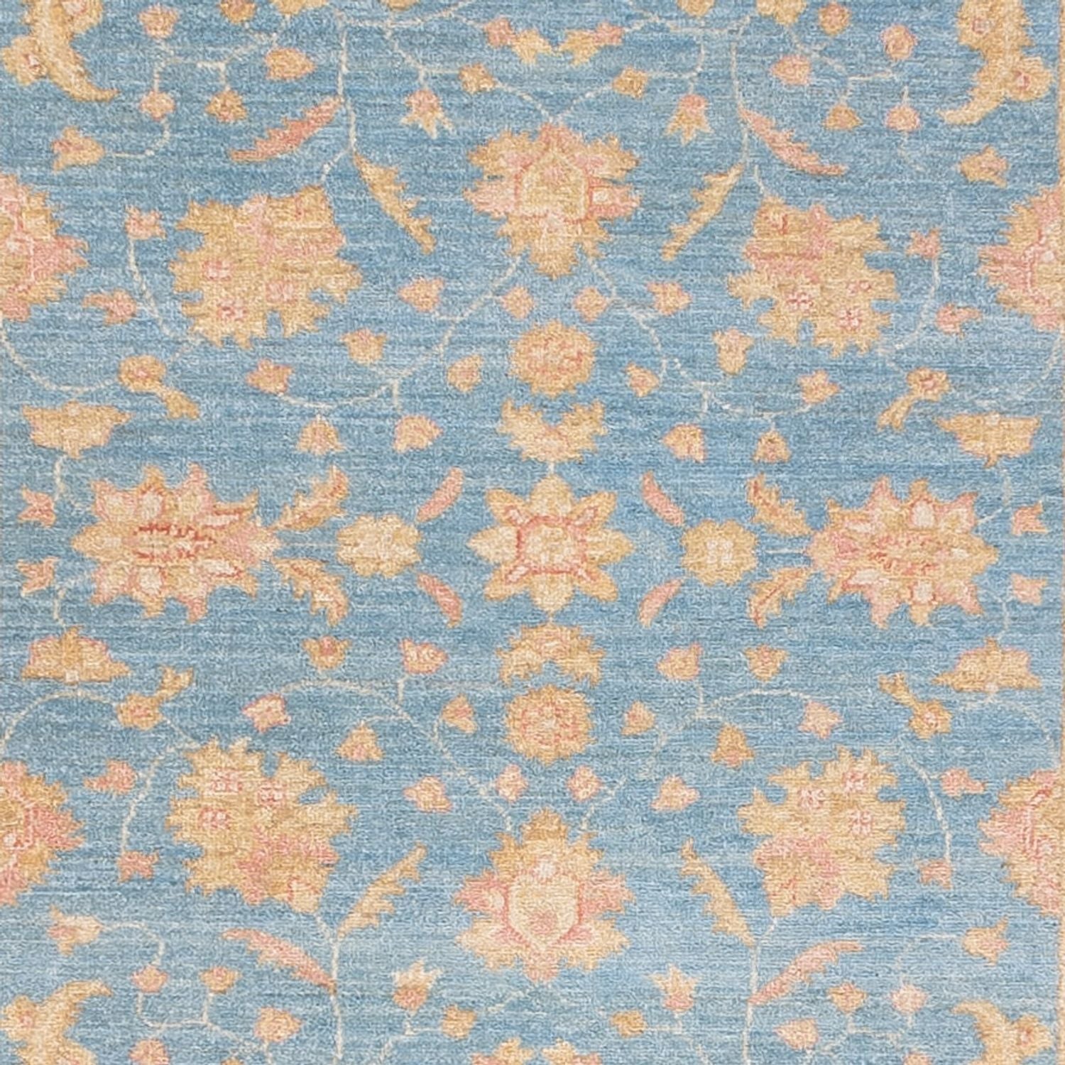Läufer Ziegler - 332 x 119 cm - hellblau