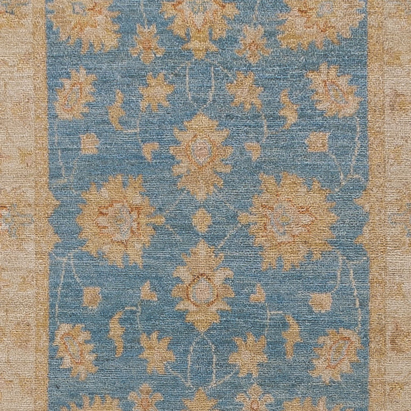 Läufer Ziegler - 394 x 82 cm - hellblau