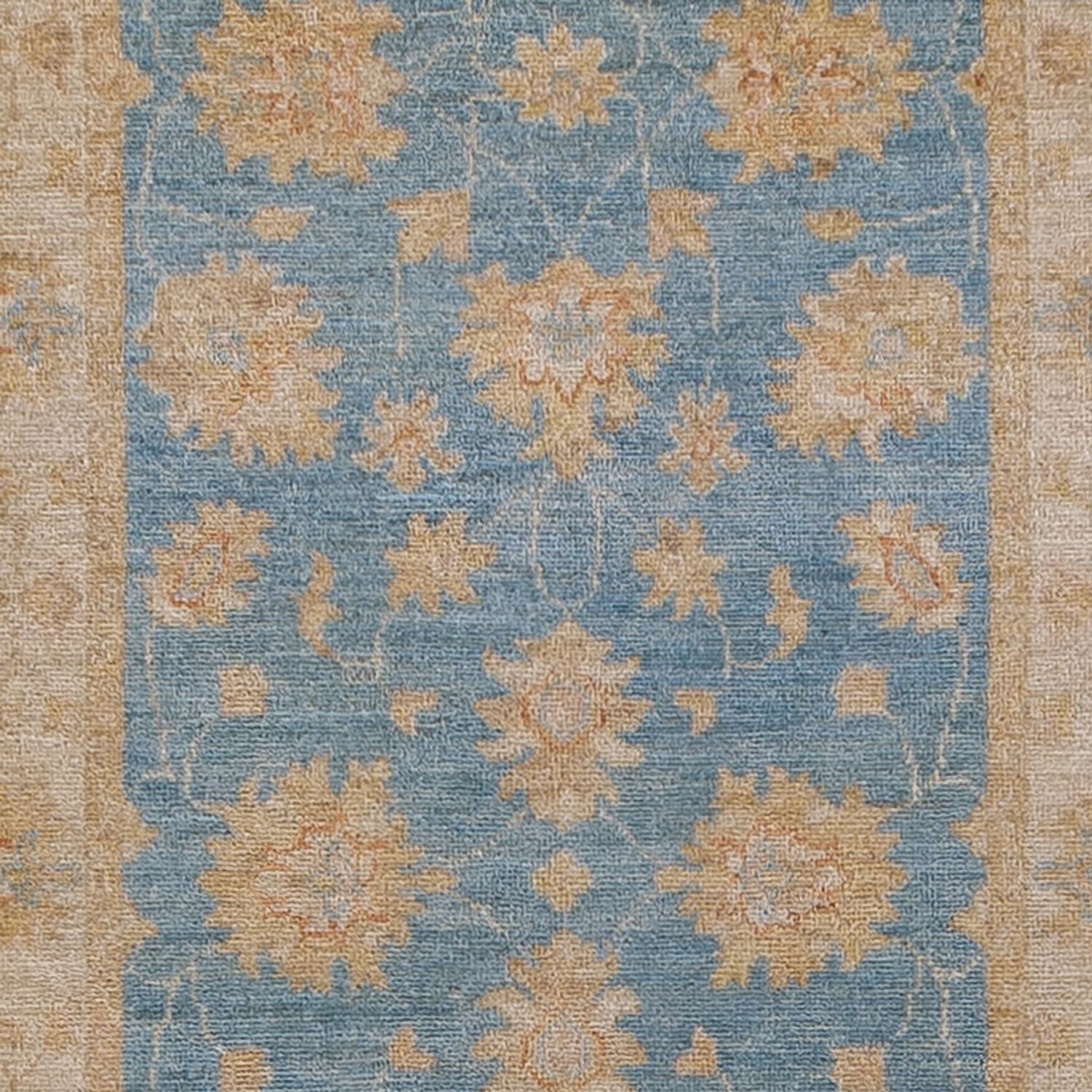 Läufer Ziegler - 393 x 81 cm - hellblau