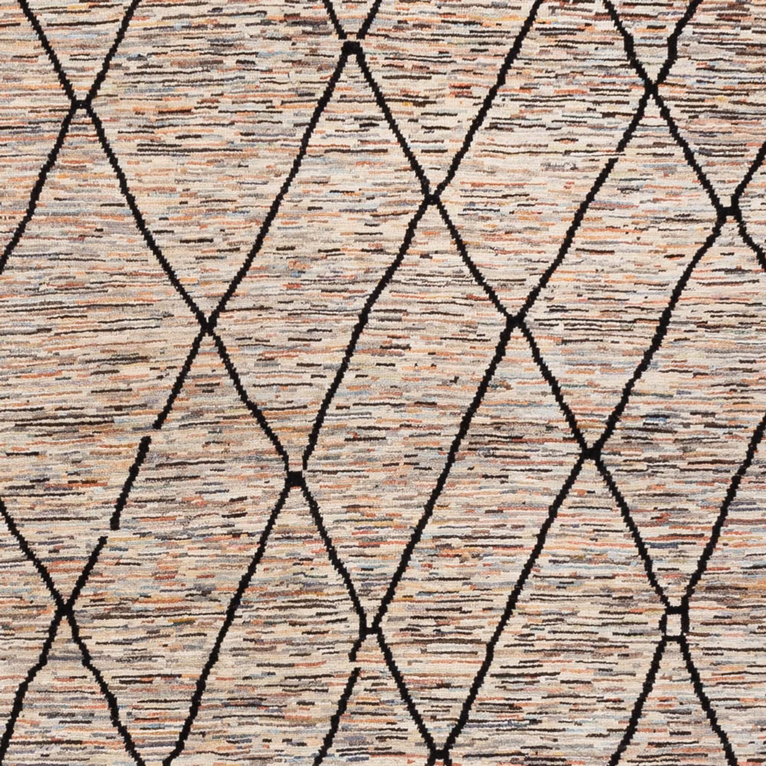 Designer Teppich - 284 x 218 cm - dunkelbeige