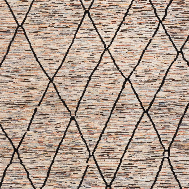 Designer Teppich - 284 x 218 cm - dunkelbeige