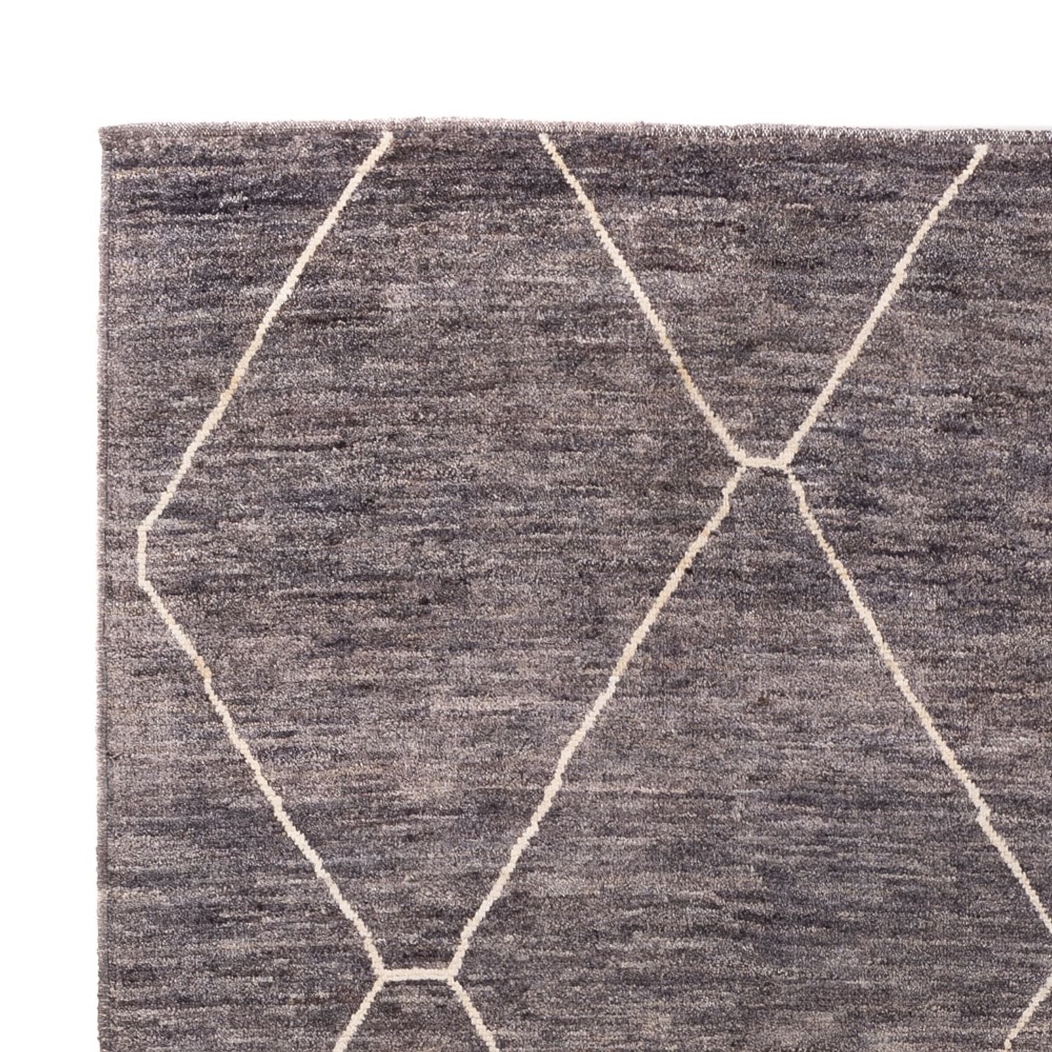 Designer Teppich - 194 x 158 cm - dunkelgrau