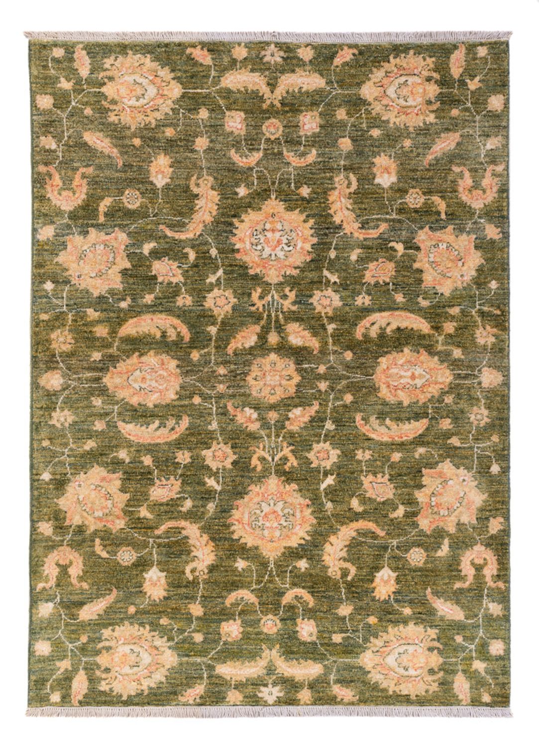 Ziegler Teppich - 177 x 125 cm - minzgrün