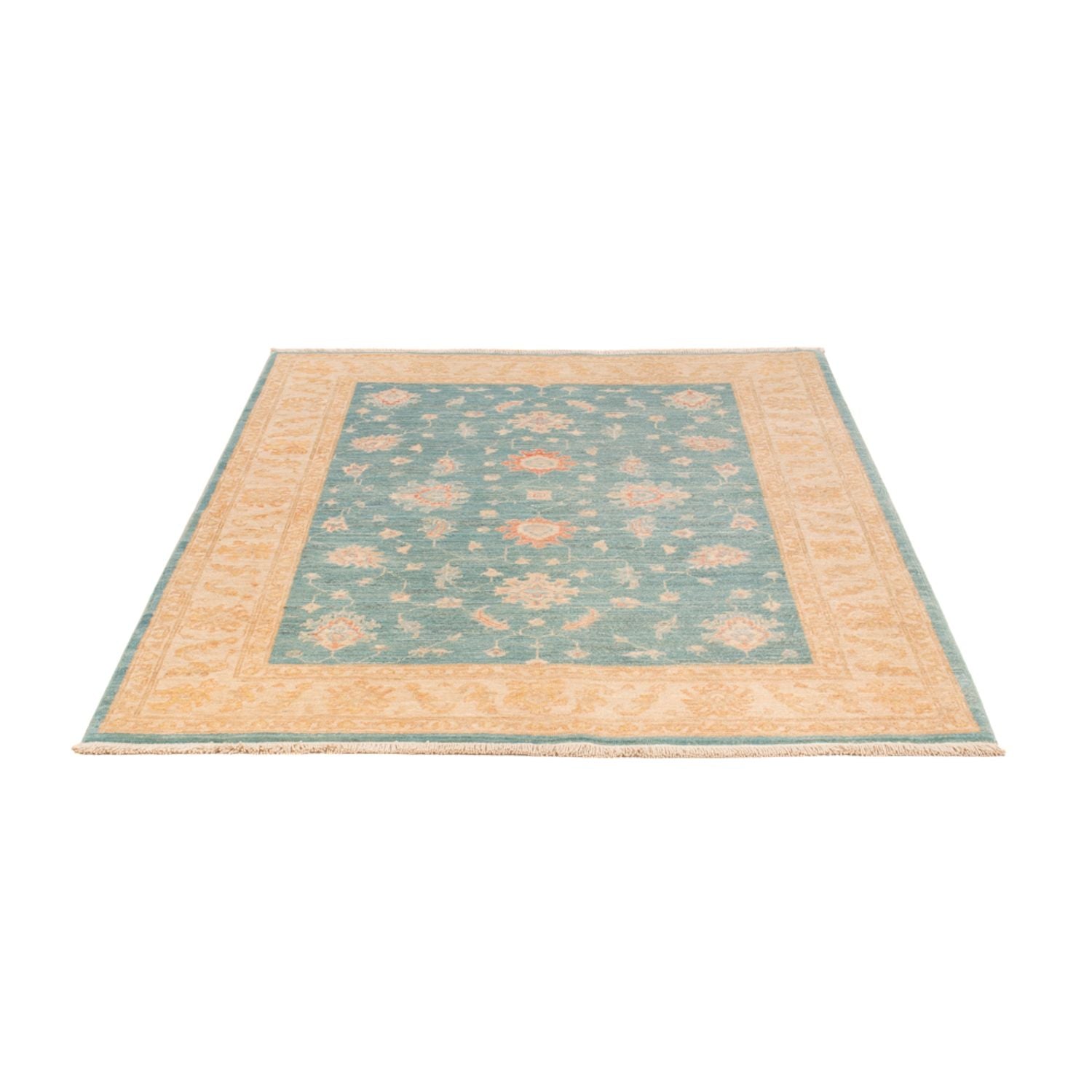 Ziegler Teppich - 175 x 123 cm - blau