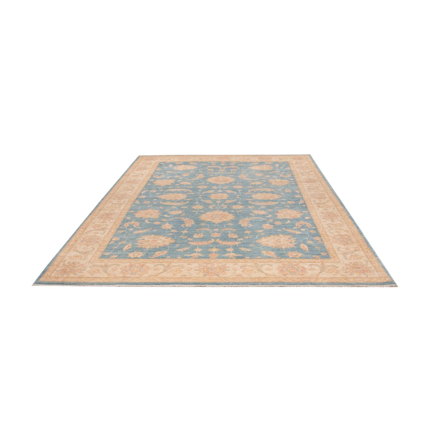 Ziegler Teppich - 303 x 207 cm - blau