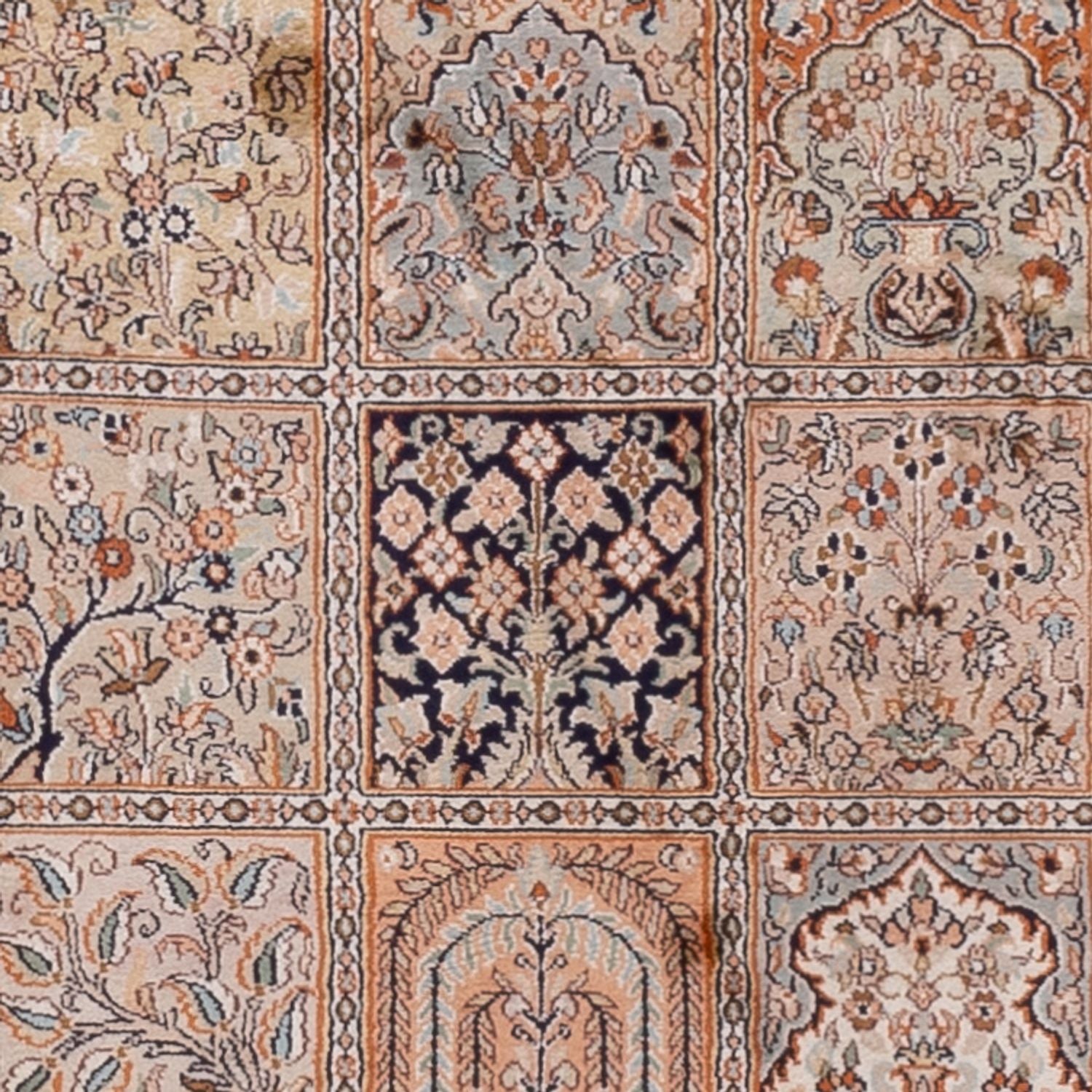 Läufer Seiden - Kaschmir Seide - 307 x 81 cm - beige