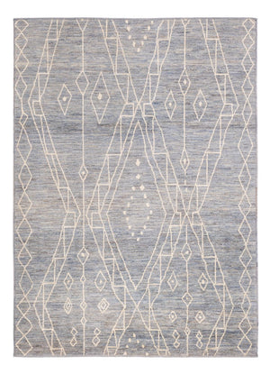 Berber Teppich - 208 x 148 cm - seeblau
